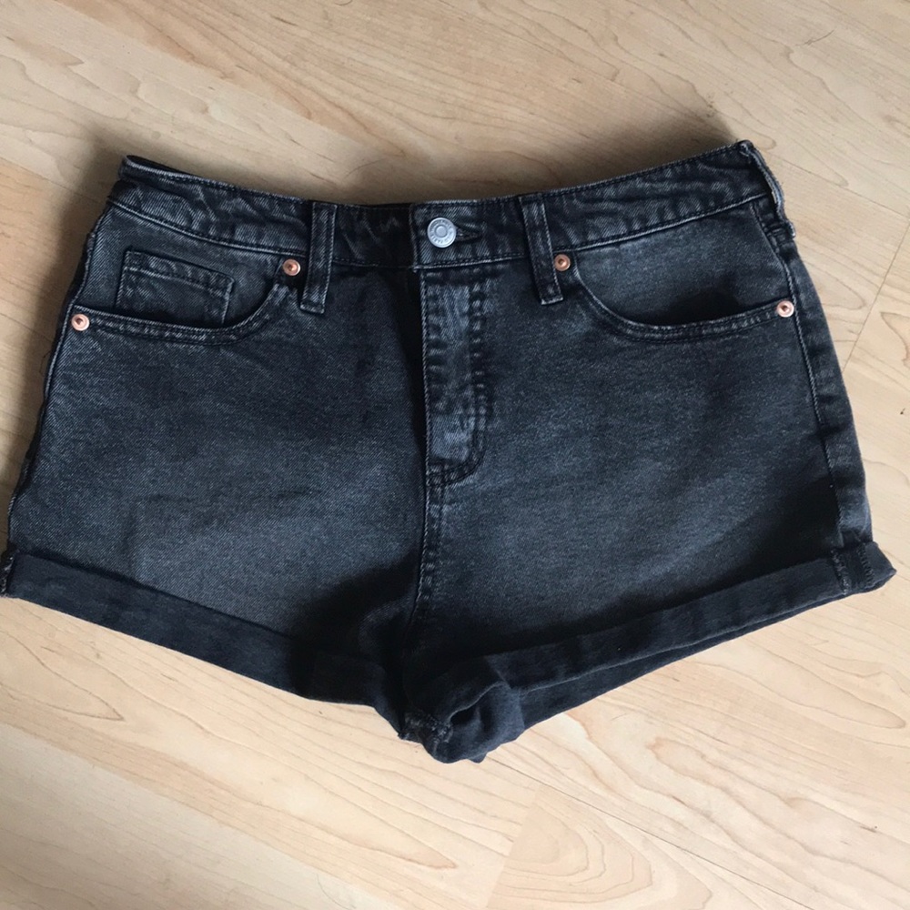 10 Wild Fable faded black high waist denim shorts